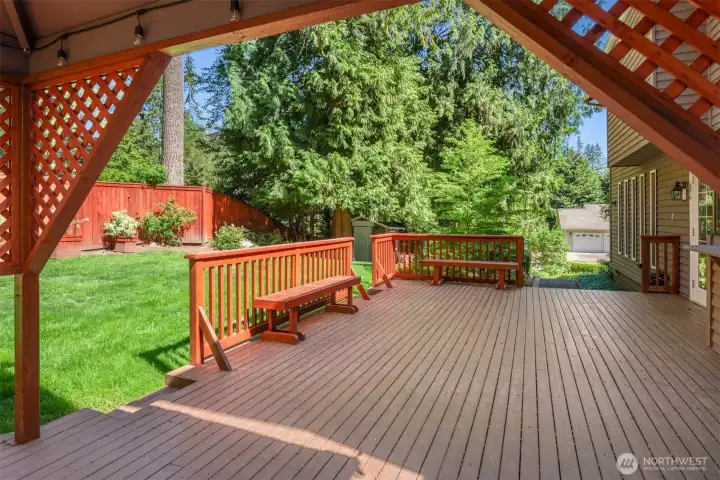 Back deck off kitchen