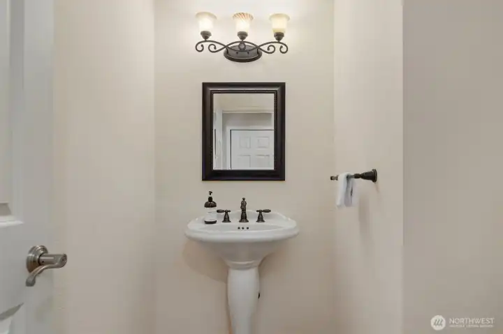Powder room on main level