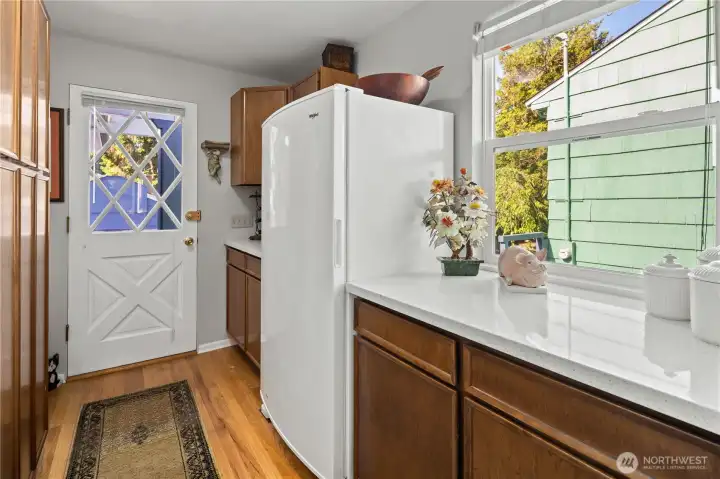 Pantry by primary bedroom main level ideal for a walk-in closet!