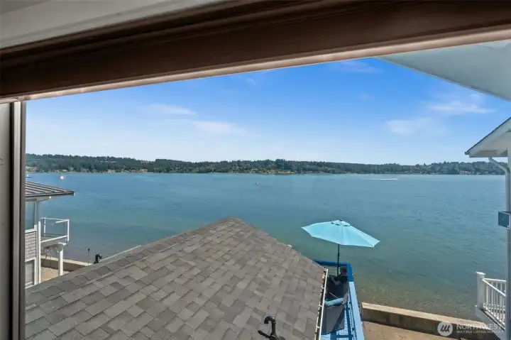 View from the upstairs bedroom