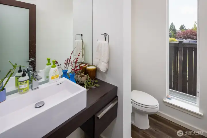 Main floor half bath