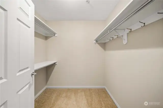 Primary walk-in closet