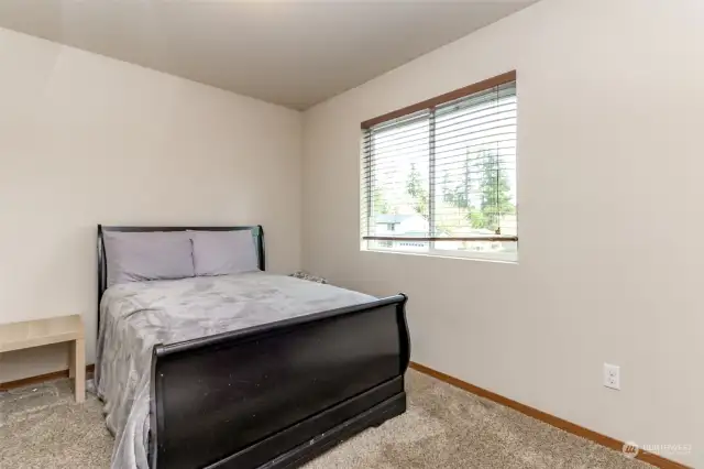 Third Bedroom Overlooks The Front Yard and Private Cul-de-sac.