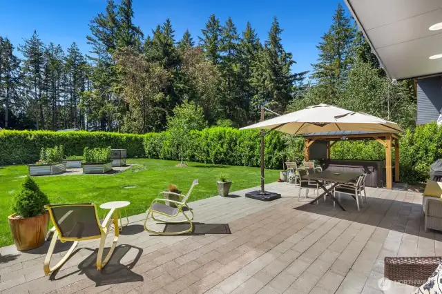 Surrounded by greenery, both in your own yard and beyond.