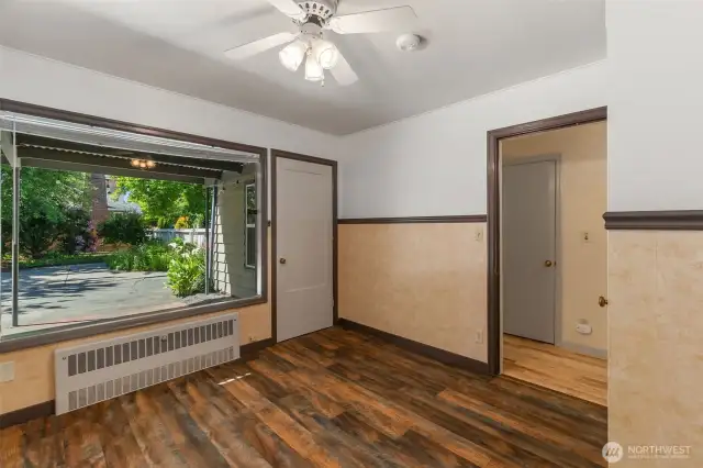 3rd bedroom with door to the outside patio.