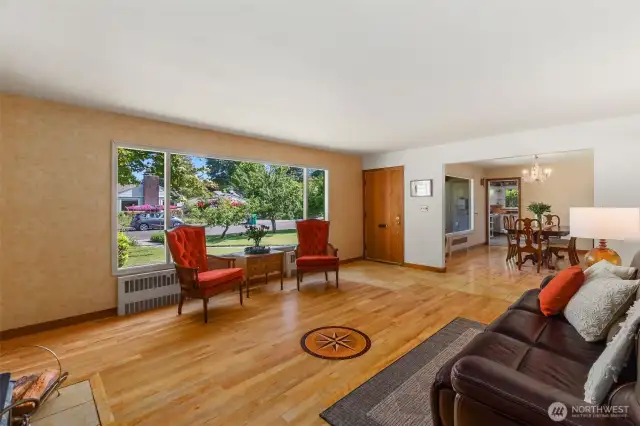 Huge windows allow plenty of natural light.