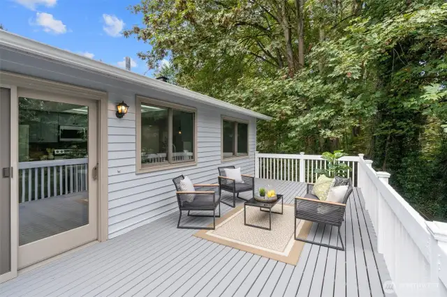 Large back deck