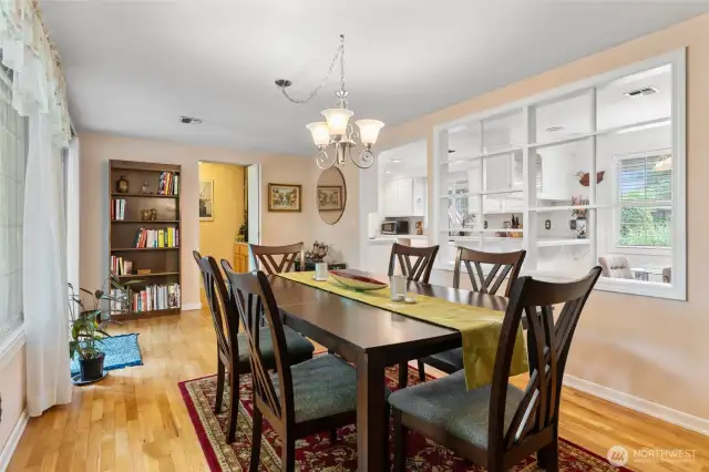 Family room - currently set up as a DR.
