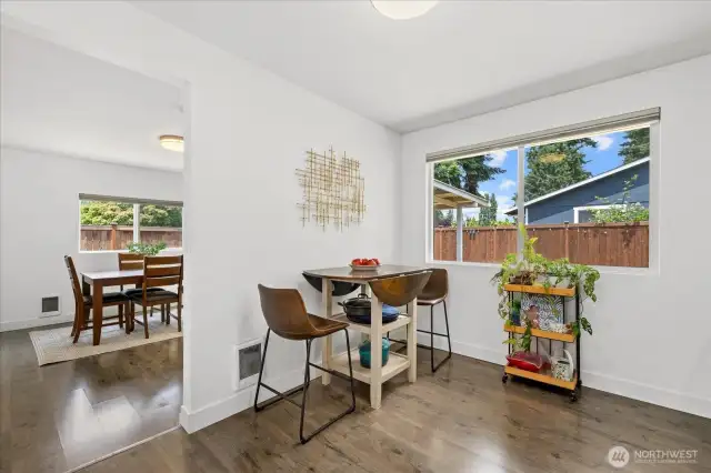Bright Kitchen with Cozy Breakfast Nook Just Steps from the Dining Room!
