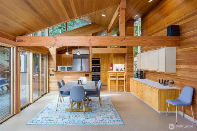 The open floorplan concept creates a great space for gathering.