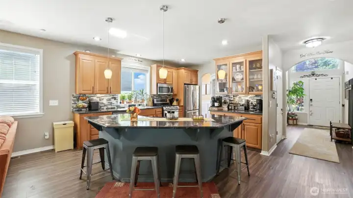 Kitchen Island seating area