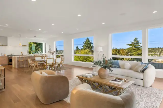 Exceptional great room concept, great for daily living and entertaining.