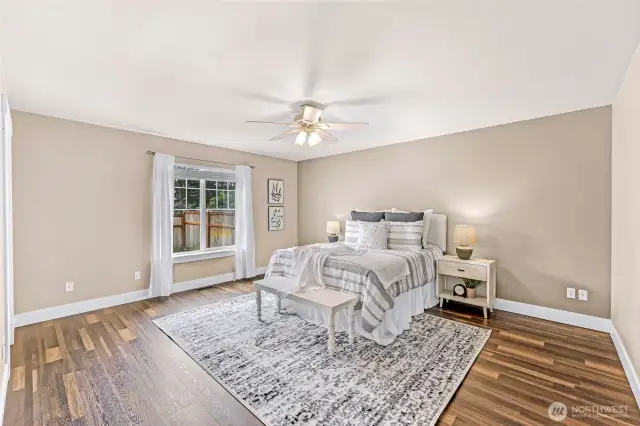 Large Primary Bedroom on the main floor