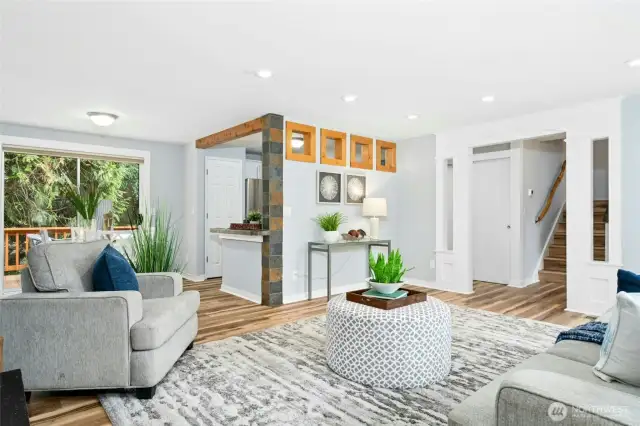 Beautiful new flooring throughout the house