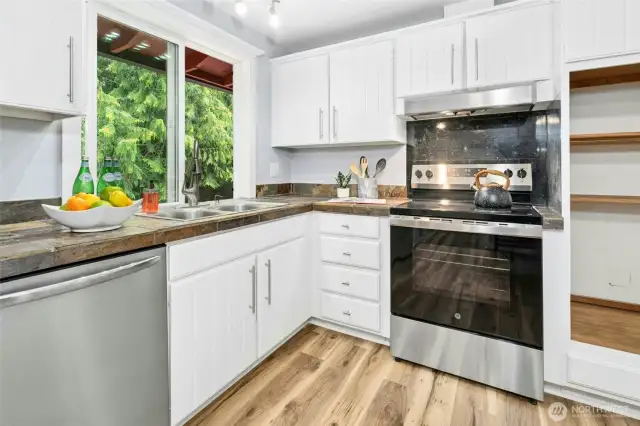 Newer stainless steel appliances