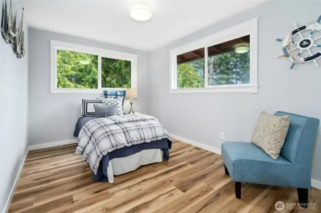 Enjoy the custom trim around the 2nd bedroom windows