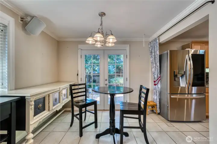 Small dining room off the kitchen
