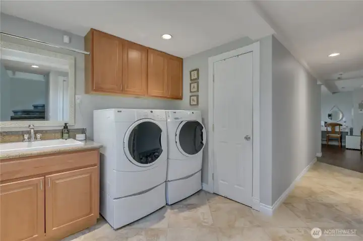 Downstairs laundry