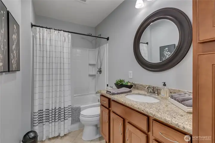 large bathroom with storage closet