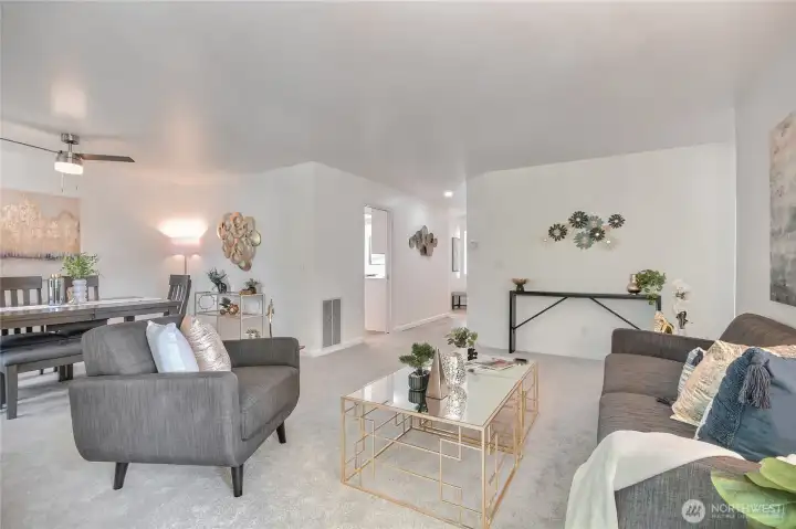 This is a super open layout perfect for entertaining.