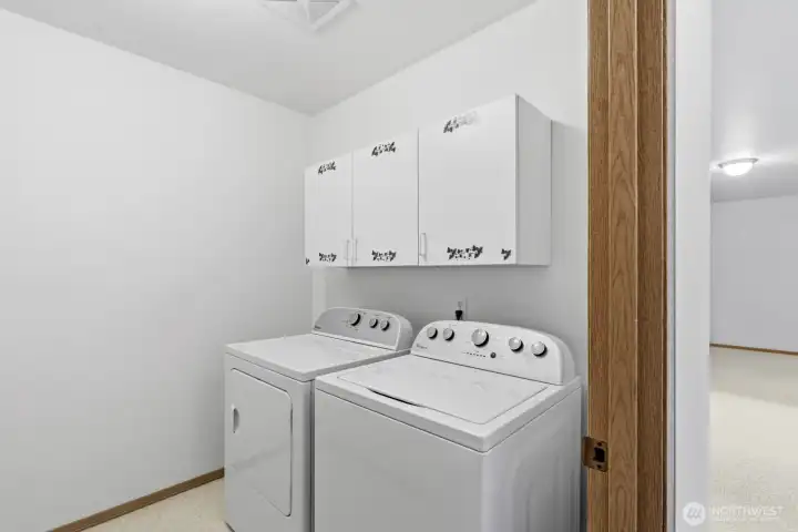 Upstairs Laundry room