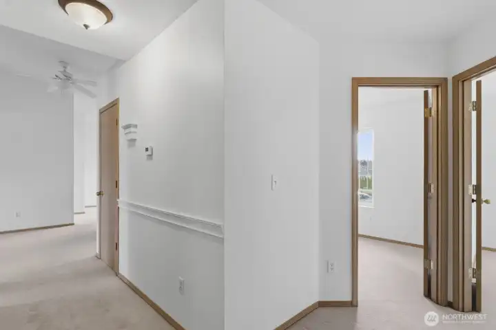 Upstairs Hallway looking into Bedroom 1