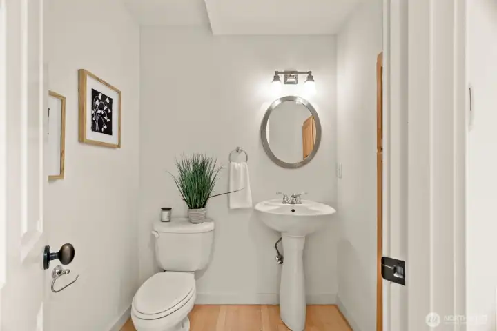 Main floor powder room.