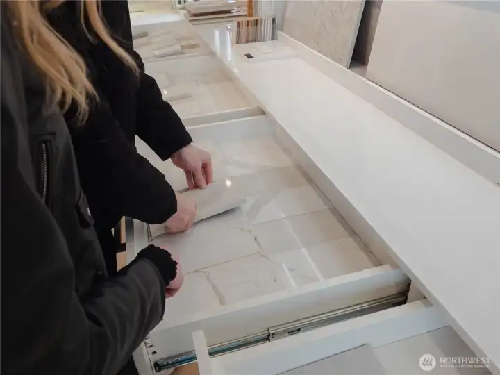 Make your home uniquely yours — select finishes in our local design studio!