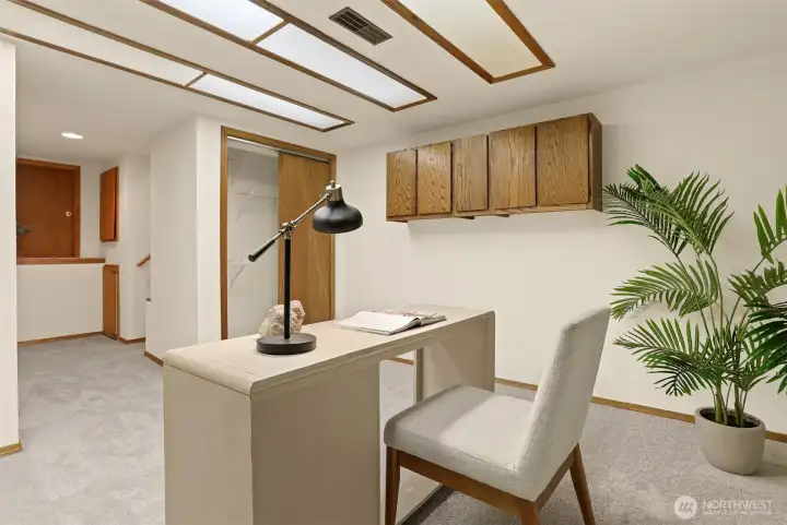 Lower level fifth bedroom or office.