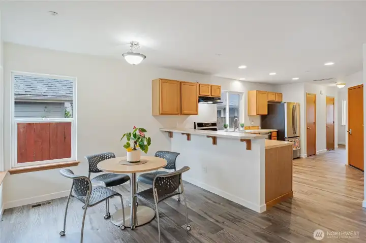 Separate Dining Area.