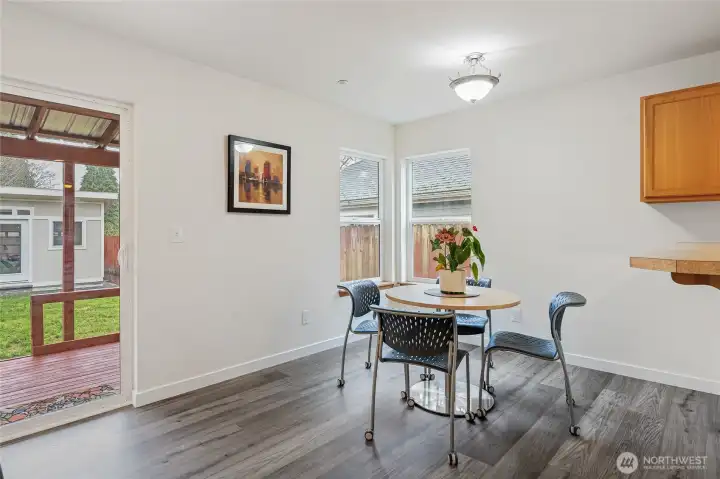 Separate Dining Area.