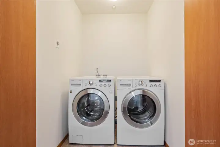 Full Size Washer and Dryer Conveniently Located on the Upper Floor.
