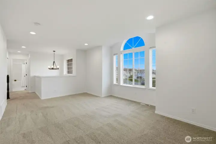 Loft area for gym, office, game room