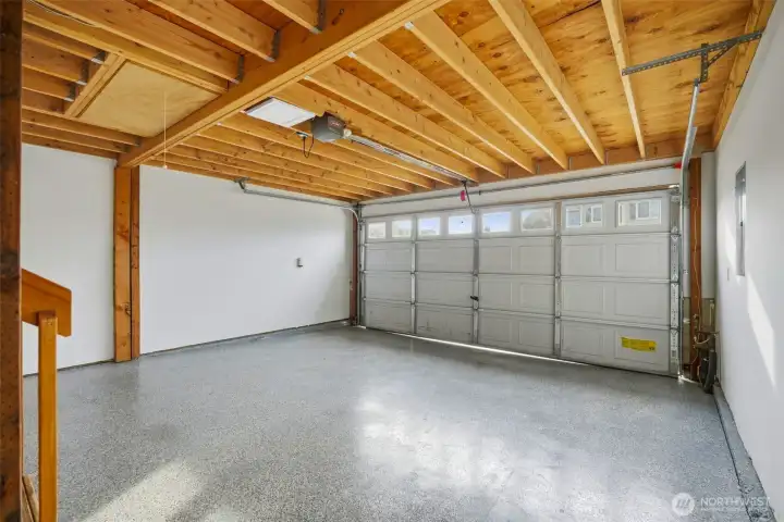 Epoxy floors with tons of storage