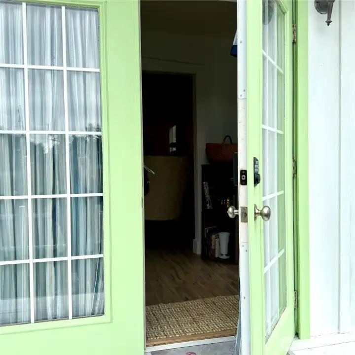 Enter into new vinyl plank floors.