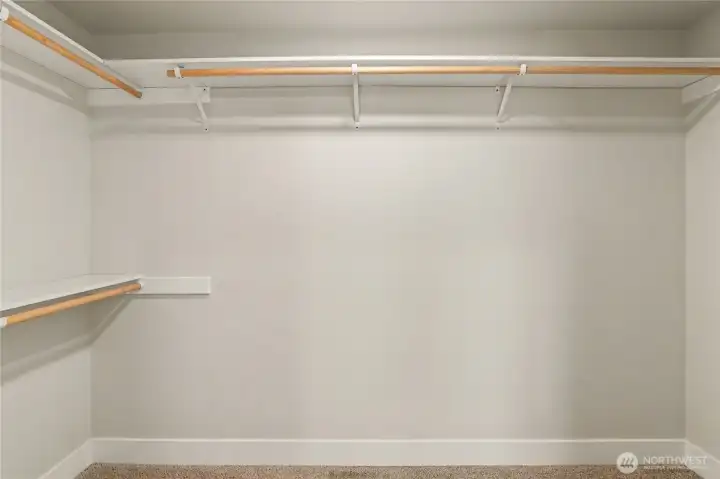 Primary closet Primary closet