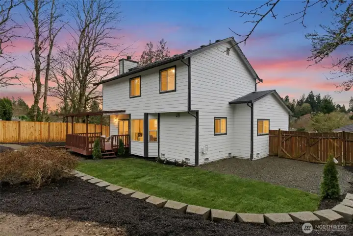 Back yard fresh Grass