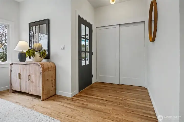 Entry with closet