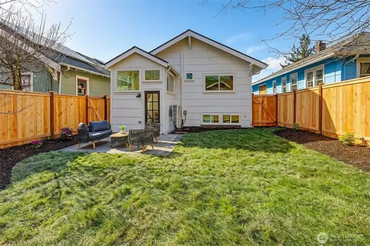 Back of the house, very private and fully fenced