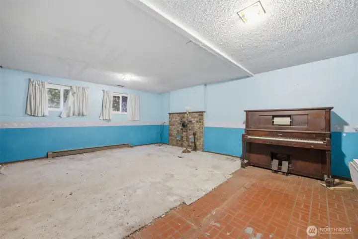 Another view of the lower family room.