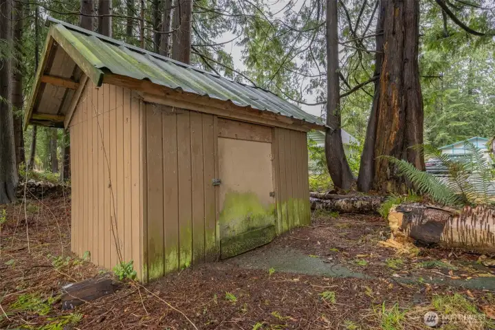 This is the pumphouse for the individual well.