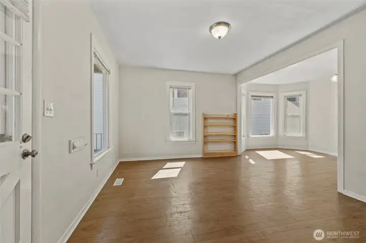 Living room from front door