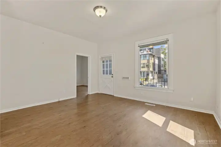 Living room to front door