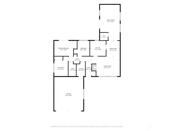 Thoughtfully designed single-level floor plan.