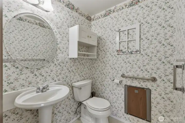Half bath adds everyday convenience.