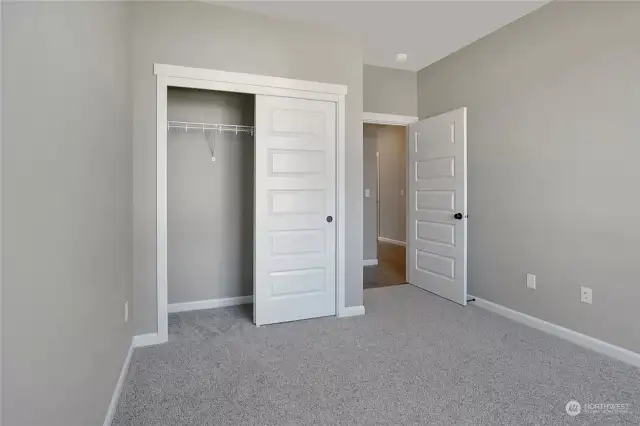 All 4 bedrooms have closets