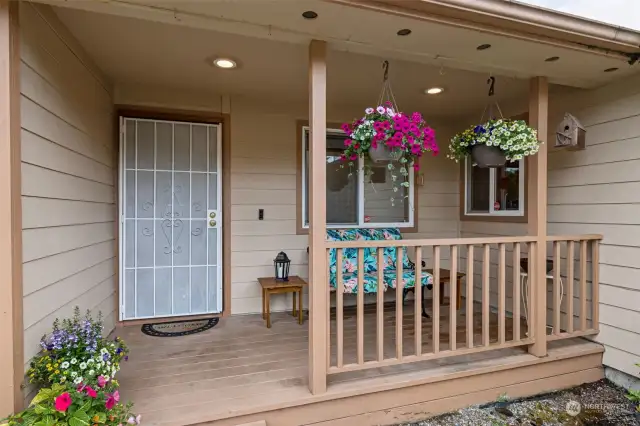 Awesome covered porch perfect to enjoy year round!