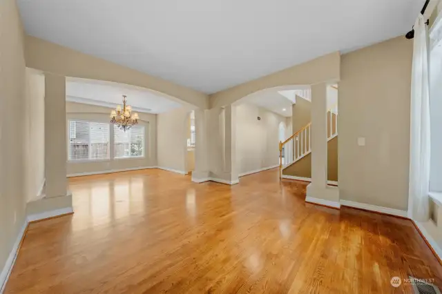 Beautiful hardwood floors on the main level.