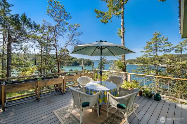 Deck of kitchen and dining room