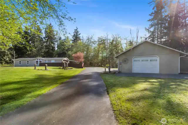 Private paved driveway